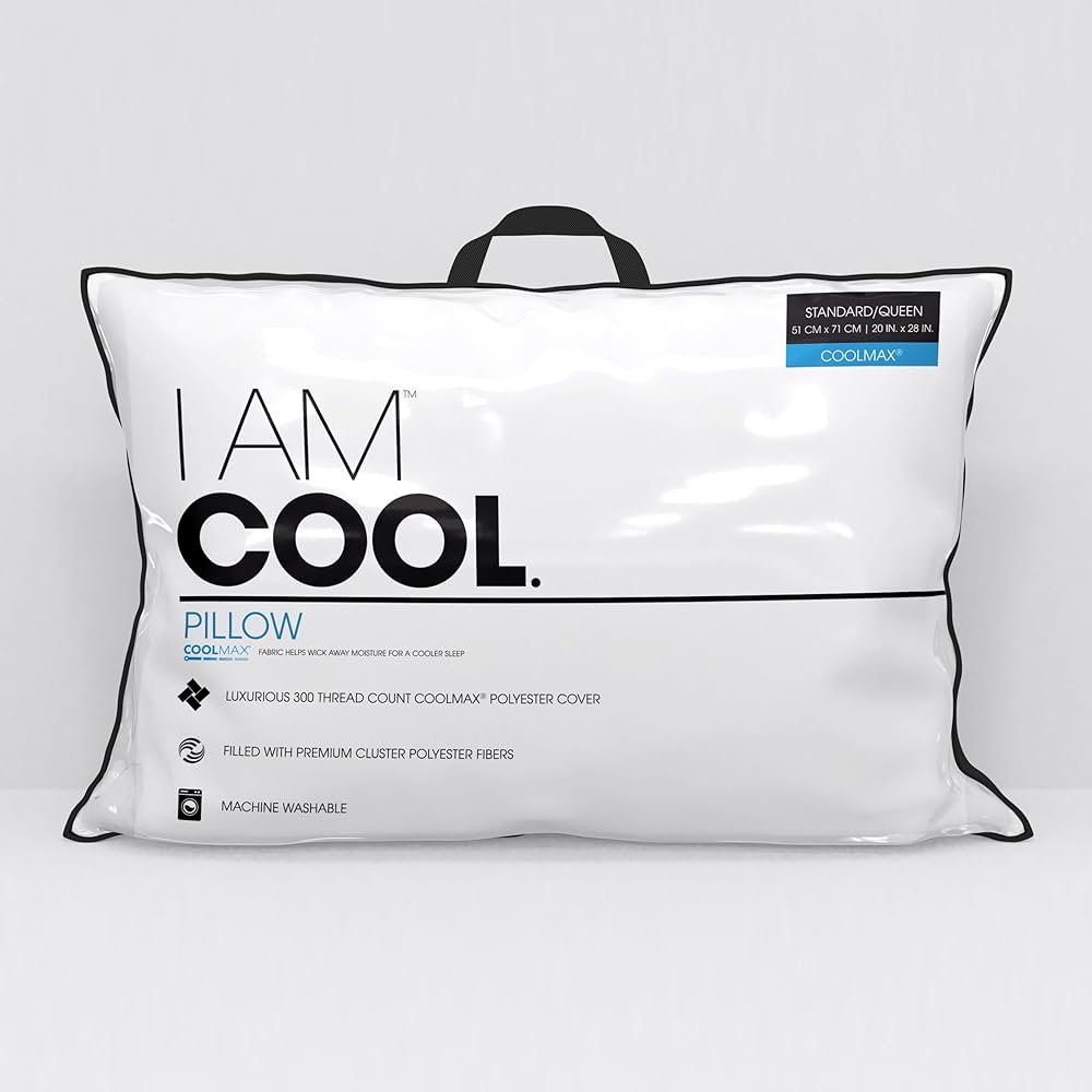 Amazon.com: I AM Cool Pillow, King (Pack of 1), White : Home